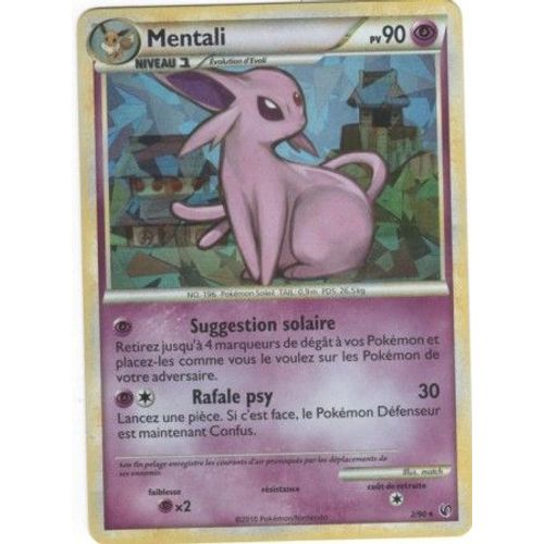 Carte Pokémon "Mentali" Pv90 Holo 2/90