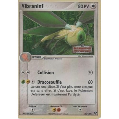 Carte Pokémon "Vibraninf" Pv80 Holo 40/108