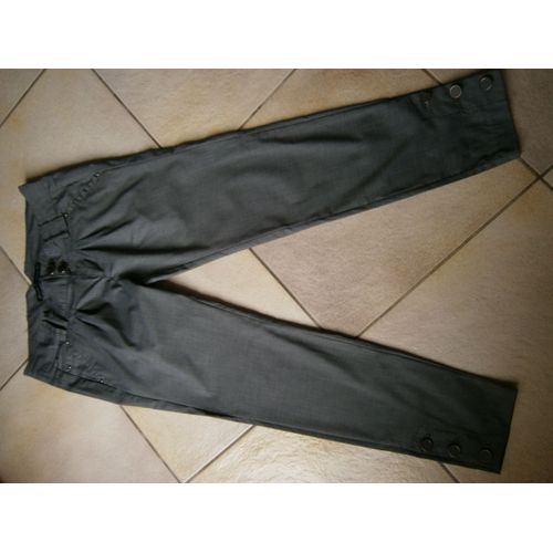 Pantalon Gris Chine Taille 38 Marque Stradivarius