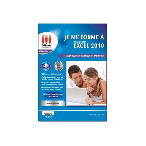 Je Me Forme À Microsoft Excel 2010 - Version Boîte - 1 Utilisateur - Dvd - Win)