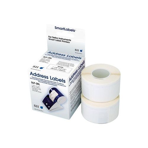 Seiko Instruments SLP-2RLH - Étiquettes adresses - blanc - 28 x 89 mm 520 étiquette(s) ( 2 rouleau(x) x 260 ) - pour Smart Label Printer 100, 120, 200, 220, 240
