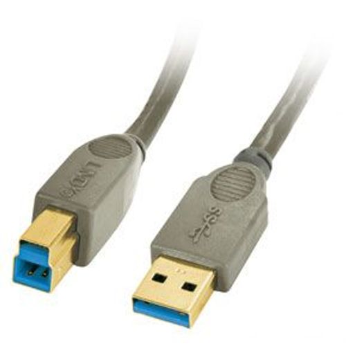 Lindy - Câble USB 3.0 type A/B anthracite, 2m
