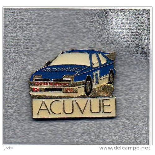 Pin's Acuvue Voiture Bleue