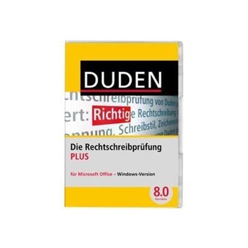 Duden Die Rechtschreibprüfung Plus Für Microsoft Office - (V. 8.0) - Version Boîte - Dvd - Win - Allemand)