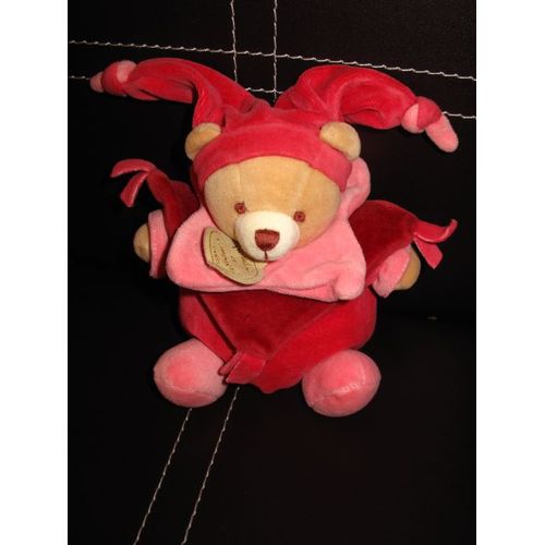 Doudou Ours Boule Framboise Rose Prune Doudou Et Compagnie