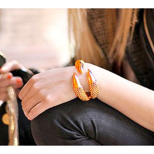 Bracelet Griffes / Serres - Métal Doré - Ajustable (Ressort)