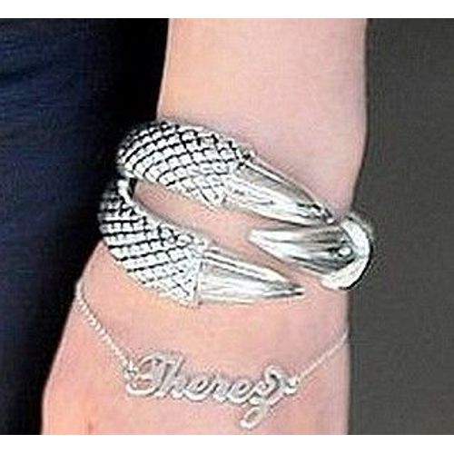 Bracelet Griffes / Serres - Métal Argenté - Ajustable (Ressort)