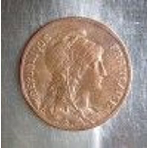 France = Pièce De 5 Centimes Type Dupuis, En Bronze,  Année 1920 ( Peu Courante)