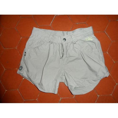 Short Popeline Coton Kaki B-Karo