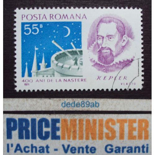 Roumanie..  55b Posta Romana . 400 Ans De La Naissance De Johannes Kepler . Oblitéré.