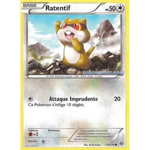 Ratentif 110/135 - Pokemon Tempête Plasma