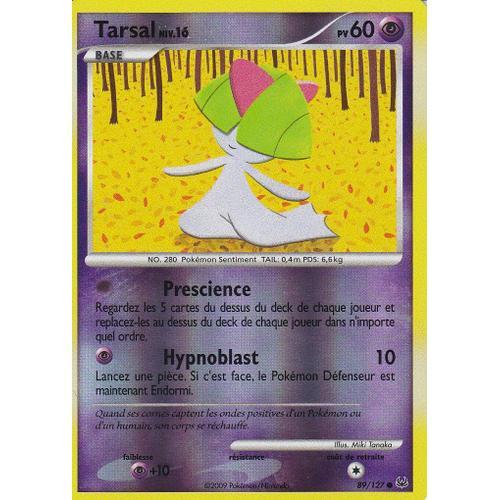 Carte Pokemon - Tarsal - 89/127 - Reverse - Platine -
