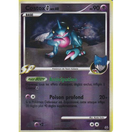 Carte Pokemon - Coatox - 40/127 - Holo Reverse - Platine -