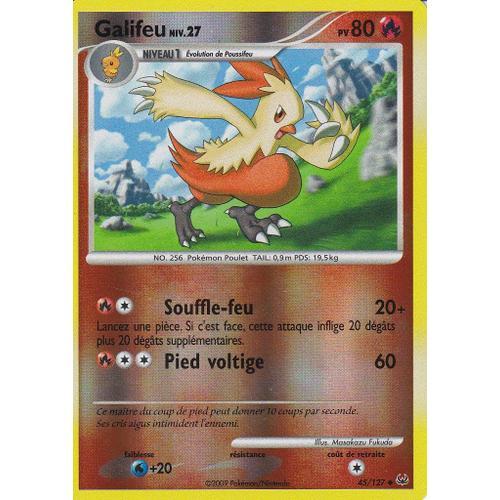 Carte Pokemon - Galifeu - 45/127 - Reverse - Platine -