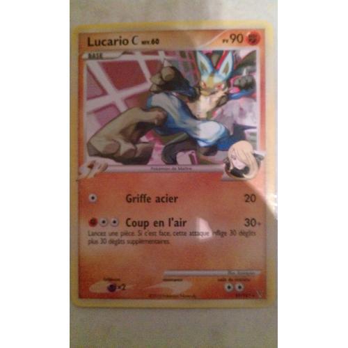 Carte Pokemon : Lucario 90pv - Platine "Vainqueurs Supremes"