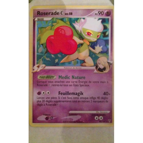 Carte Pokemon : Roserade 90pv - Platine "Vainqueurs Supremes"