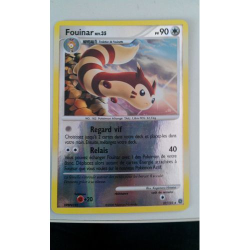 Carte Pokemon : Fouinar 90pv - Diamant & Perle : Merveilles Secretes