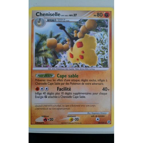 Carte Pokemon : Cheniselle 80pv - Diamant & Perle :Merveilles Secretes