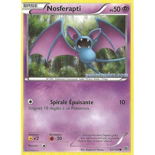 Nosferapti 52/135 - Pokemon Tempête Plasma