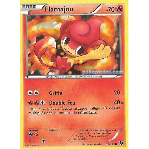 Flamajou 19/135 - Pokemon Tempête Plasma
