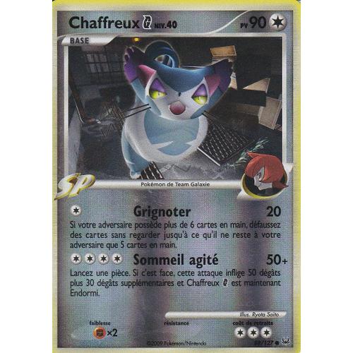 Carte Pokemon - Chaffreux - 88/127 - Reverse - Platine -