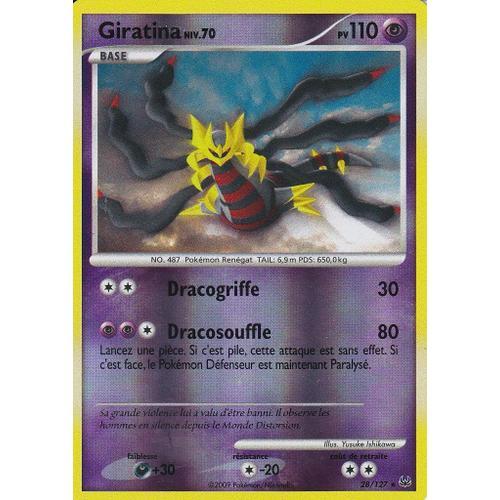 Carte Pokemon - Giratina - 28/127 - Reverse - Platine -