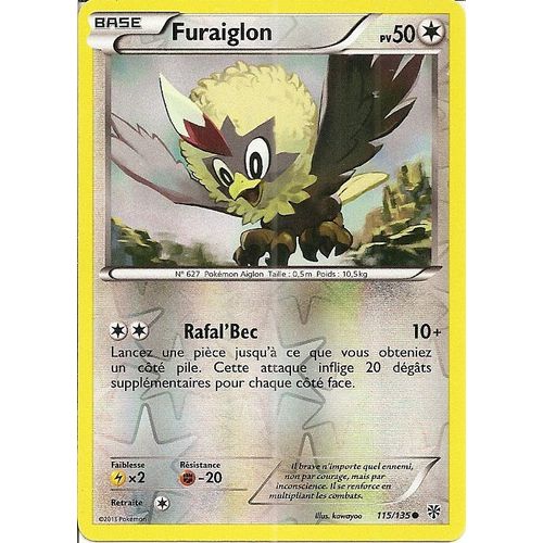 Reverse - 115/135 - Furaiglon - Pokémon - Vf - N&b Tempête Plasma - U