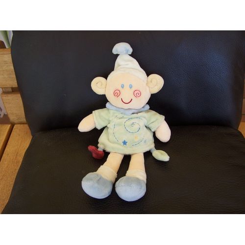 Doudou Fee Lutin Kiabi Collerette Bleue