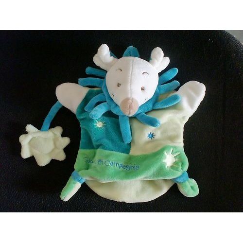 Doudou Marionnette Souris Verte Avec Bébé PLAYKIDS