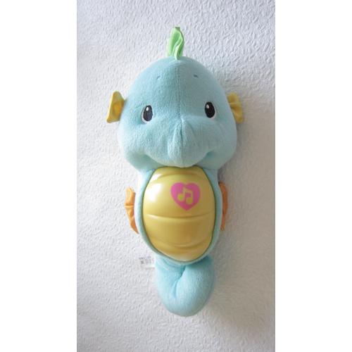 Peluche  Hippocampe 29 Cm Bleu  Fisher Price