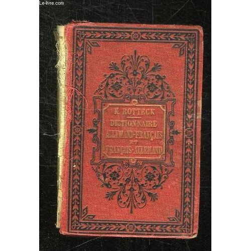 Nouveau Dictionnaire Allemand Francais Du Langage Litteraire, Scientifique Et Usuel. Nouvelle Edition.
