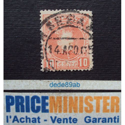 Espagne..  10 Cent Espana . Le Roi Alphonse 13 . Oblitéré.