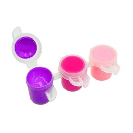 Peinture En Godet Pour Enfant Rose Et Violet 3 Pièces