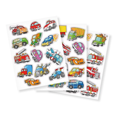 Gommettes Voitures Et Camions 2,2 À 3,8 Cm 38 Pièces