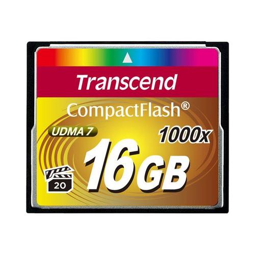 Transcend Ultimate - Carte mémoire flash - 16 Go - 1000x - CompactFlash