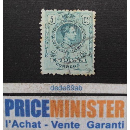 Espagne..  5 Cs Espana . Alfonso 13 . Oblitéré.