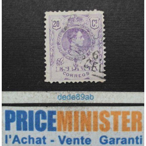Espagne..  20 Cs Espana . Alfonso 13 . Oblitéré.
