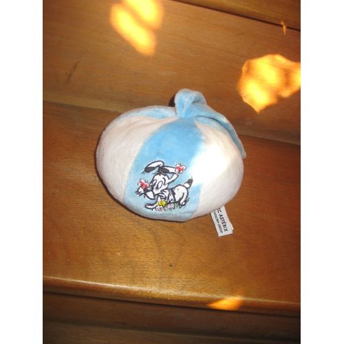 Peluche Doudou Hochet Boule Idéfix Parc D'astérix 17 Cm
