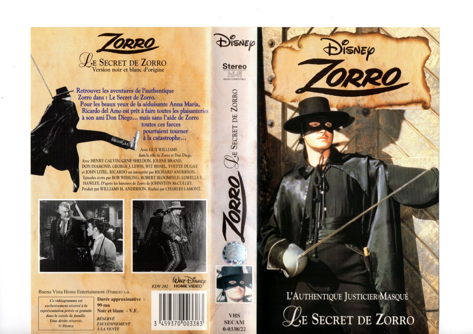 Zorro Le Secret De Zorro Vhs Rakuten