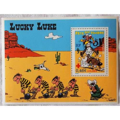 Lucky Luke Fete Du Timbre 2003 Bloc Feuillet Yvert Tellier  55