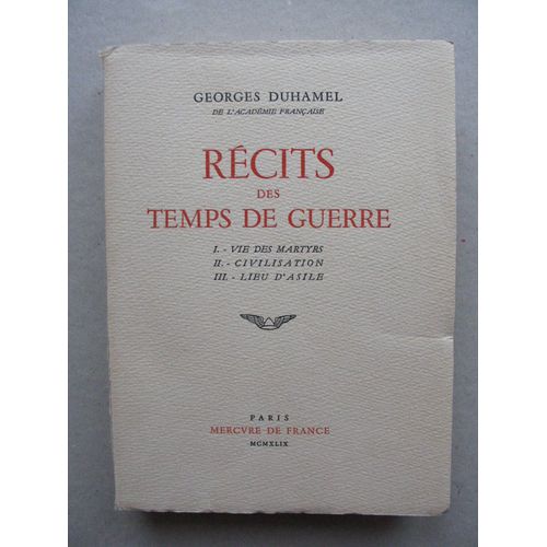 Recits Des Temps De Guerre Tome 1
