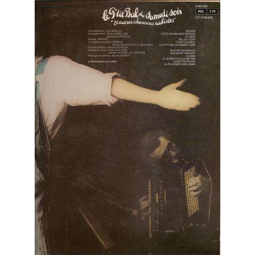 Vinyl Renaud Le P'tit Bal Du Samedi Soir album LP France 1981 Chanson