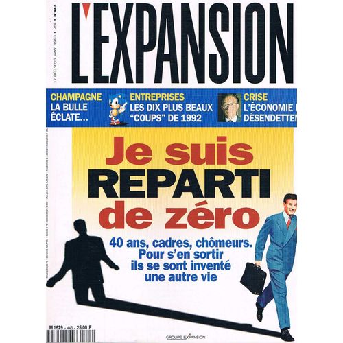 L'expansion   N°443   17 Dec 1993: Je Suis Reparti De Zero