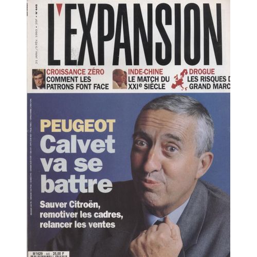 L'expansion   N°445   21 Janvier Au 3 Fevrier 1993: Peugeot Inde-Chine Drogue