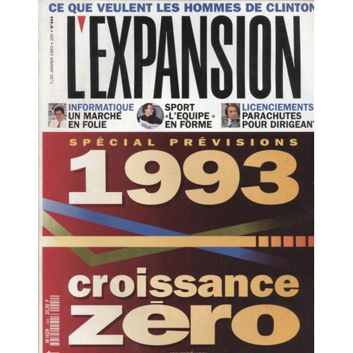 L'expansion   N°444   Janvier 1994: Special Prévisions 1993