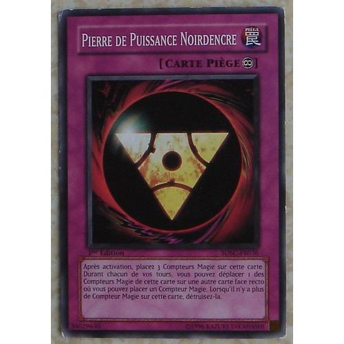 Carte Yu-Gi-Oh Pierre De Puissance Noirdencre Sdsc-Fr036 - 1ère Édition - Carte Piège