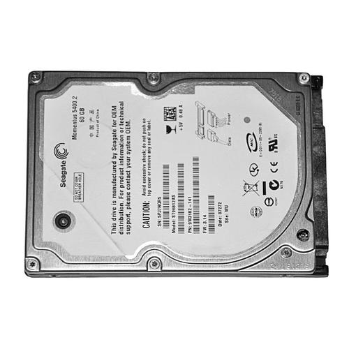 Seagate Momentus Laptop ST96812AS - Disque dur - 60 Go - interne - 2.5" - SATA 1.5Gb/s - 5400 tours/min - mémoire tampon : 8 Mo