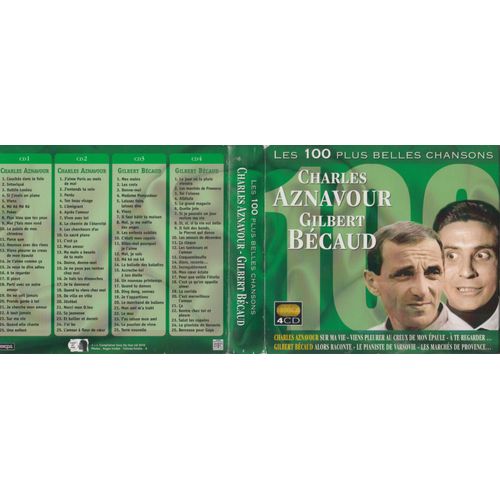 Charles Aznavour Gilbert Becaud Coffret De 4 Cd