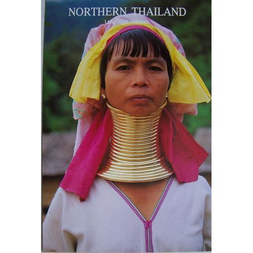 Carte Postale Folklore Femme Long Cou North Thaïlande