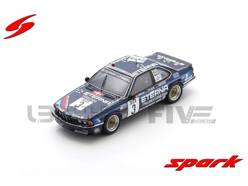 Spark 1/43 Sb653 Bmw 635 Csi - Spa 1983 Diecast Modelcar-Spark